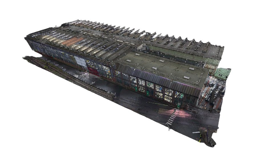 3D-Laserscanning Stahlwalzwerk Industrie Punktwolke Bestandserfassung