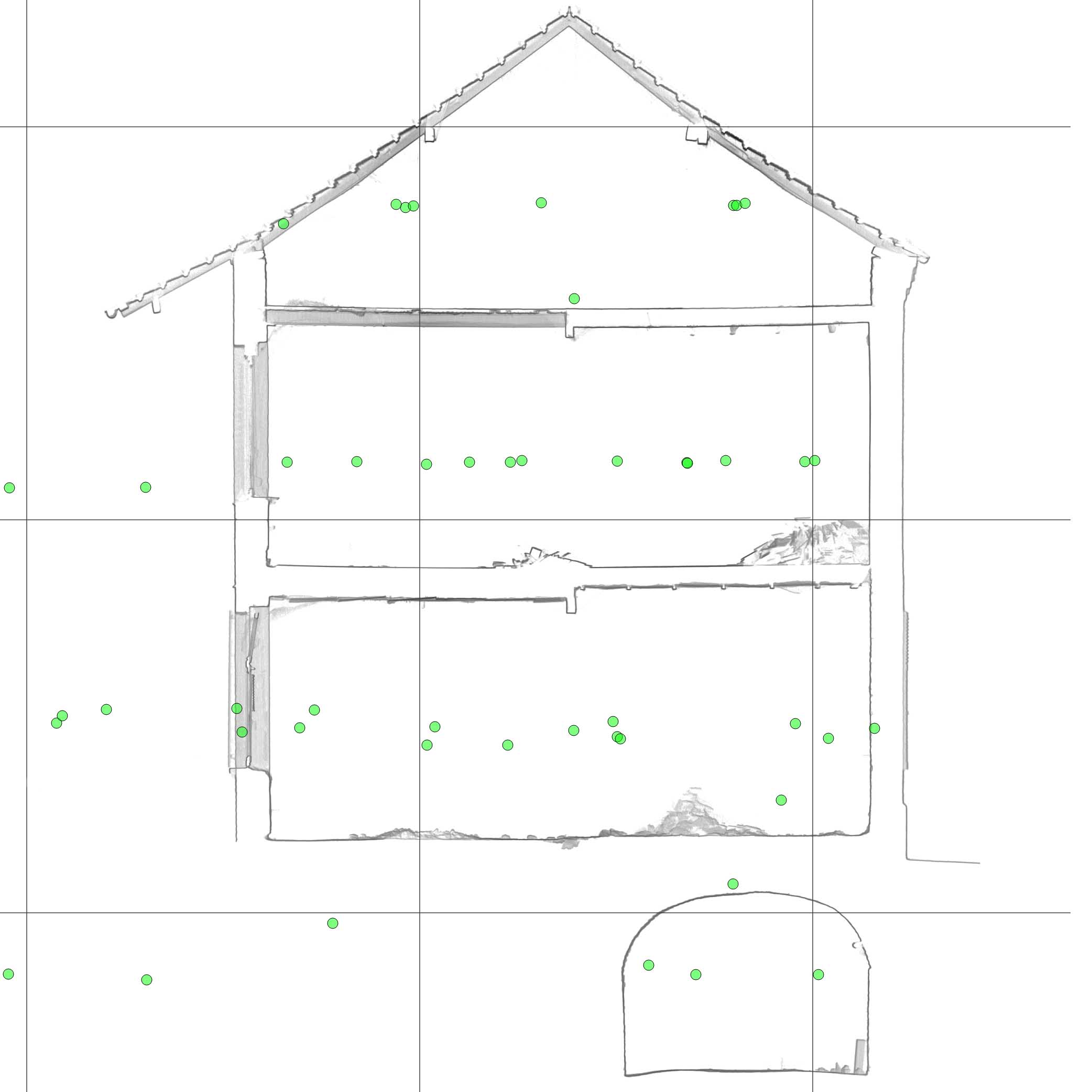 CAD-Schnitt A-A Bestandsplan